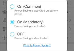 power saving mandatory