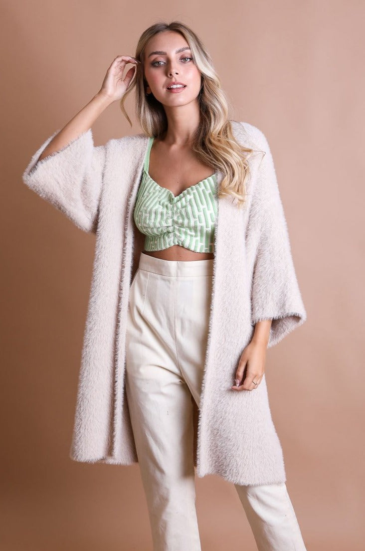 Luxe Mohair Knit Cardigan