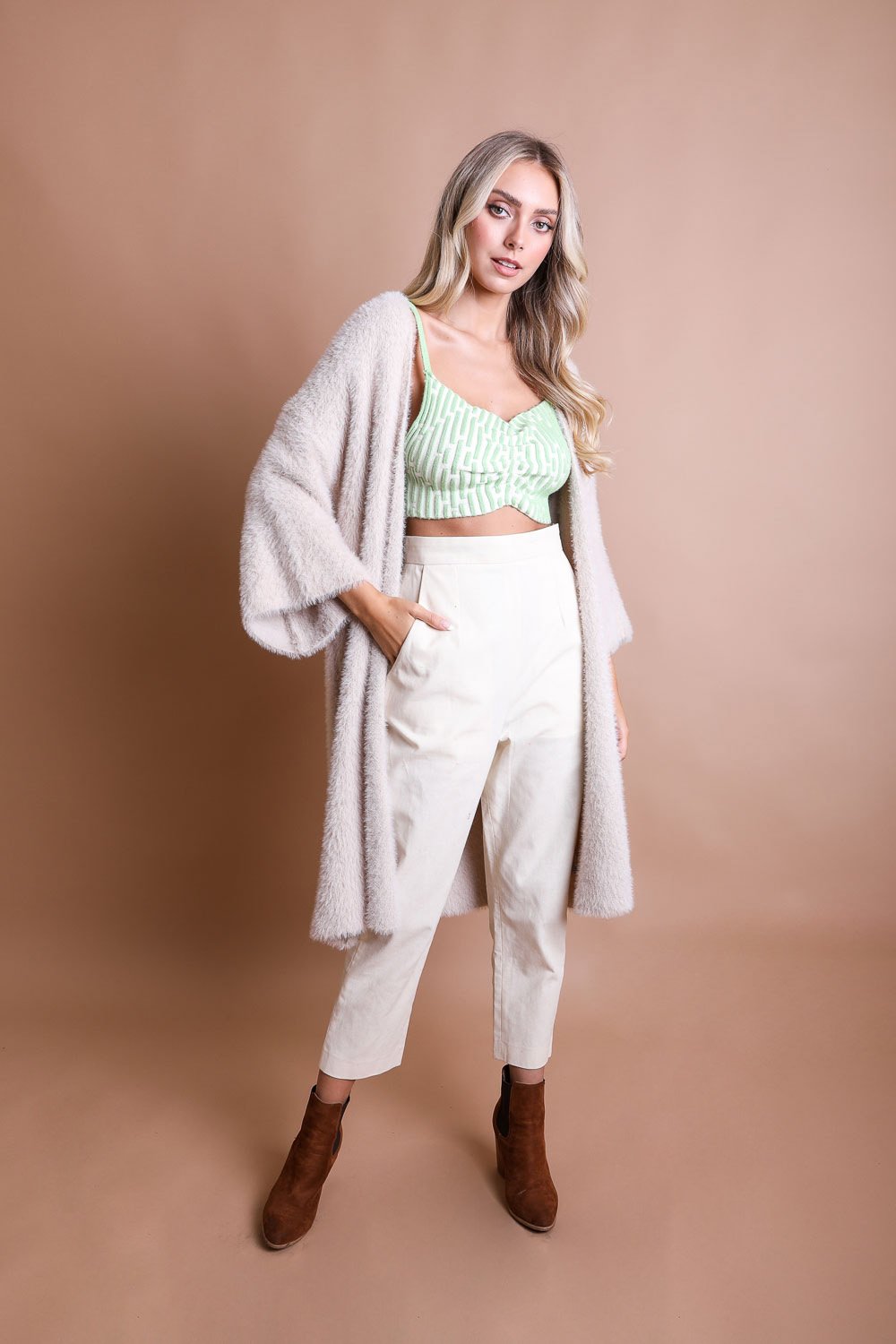 Luxe Mohair Knit Cardigan