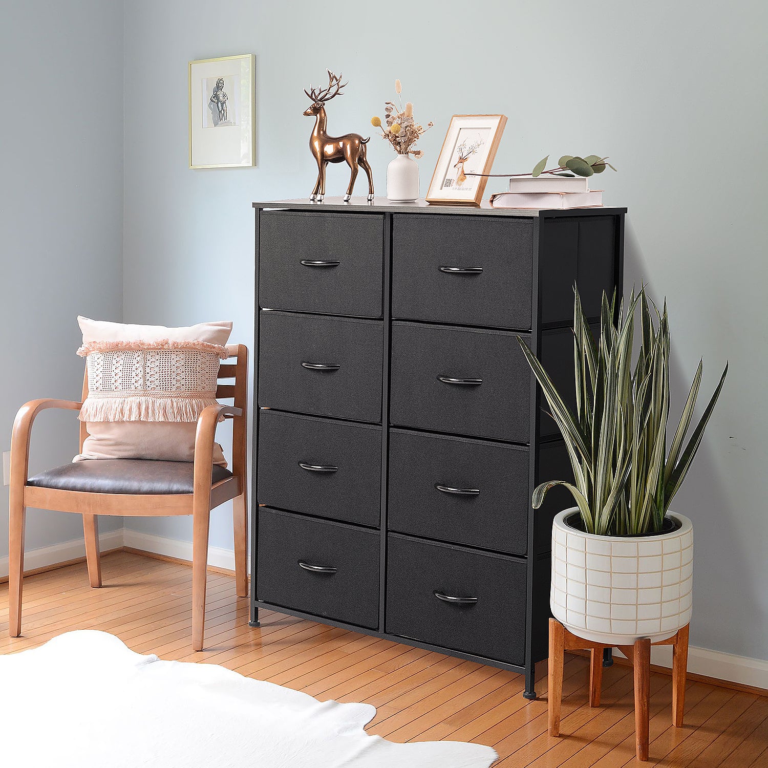 Homall Dresser Storage Shelves with 8 Drawers