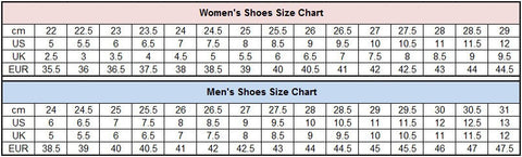 shoes size