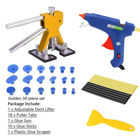 6 point wrench set Auto Dent Puller Kit Paintless Dent Remover Repair Tool Dent Lifter Puller for Car Ding Hail Automobile Body Sheet Metal Tool car suction dent puller