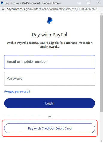 How to pay for your order with a credit or debit card
