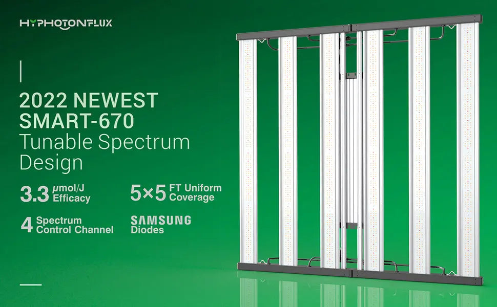 HYPHOTONFLUX smart 670 led grow light for 4'x4'