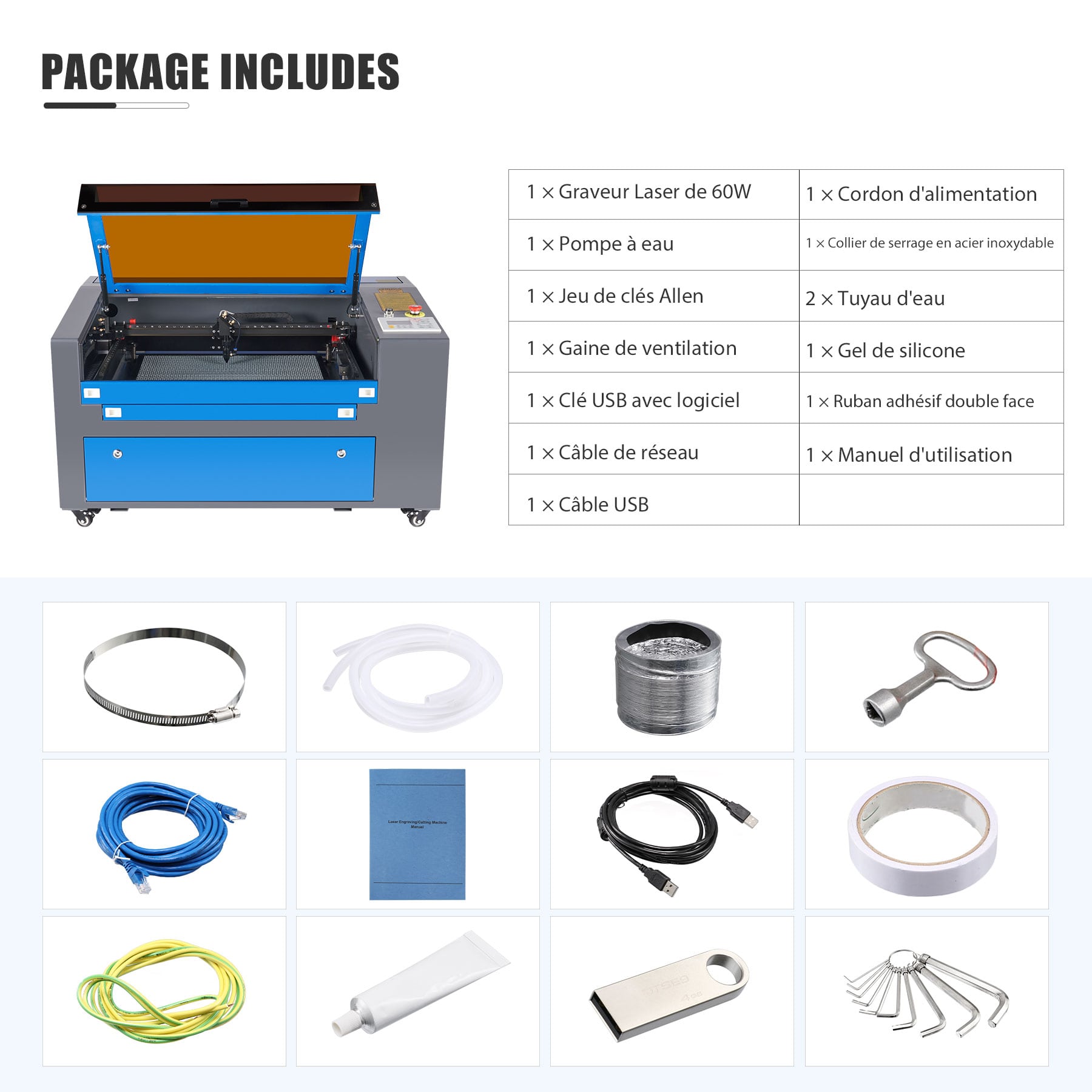 machine à gravure de CO2 pour graver et découper