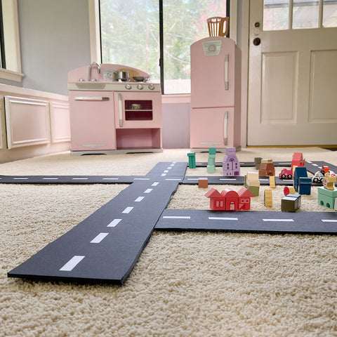 playroom installed with removable carpet tiles
