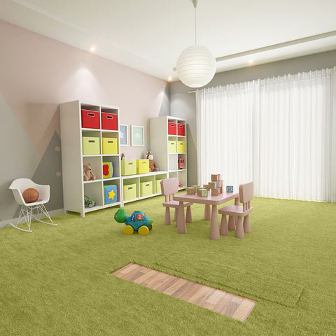 carpet in kiwi color