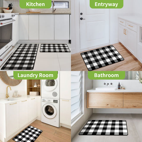Matace Kitchen Checker Rug Sets Versatility