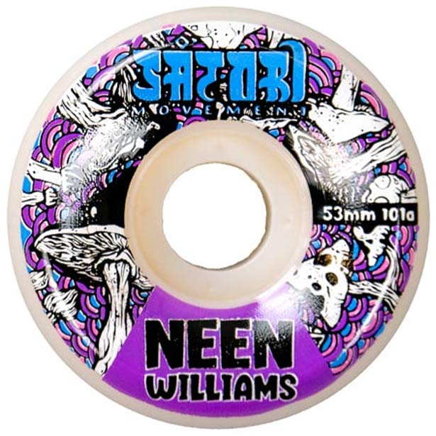 Satori -  53mm Neen Williams Mushroom Pro Skate Wheels (101a Conical)