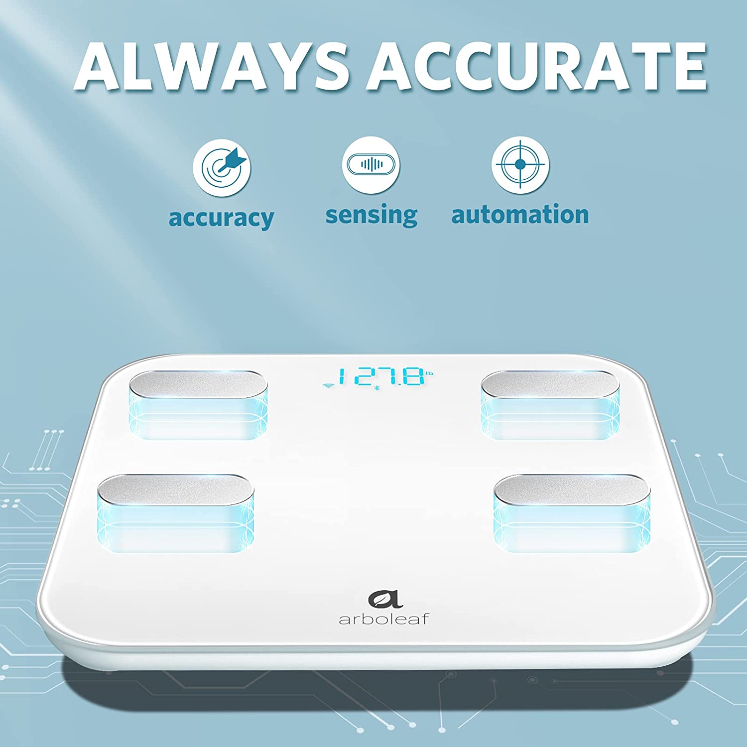 Digital scale for body weight connect in WIFI n Bluetooth