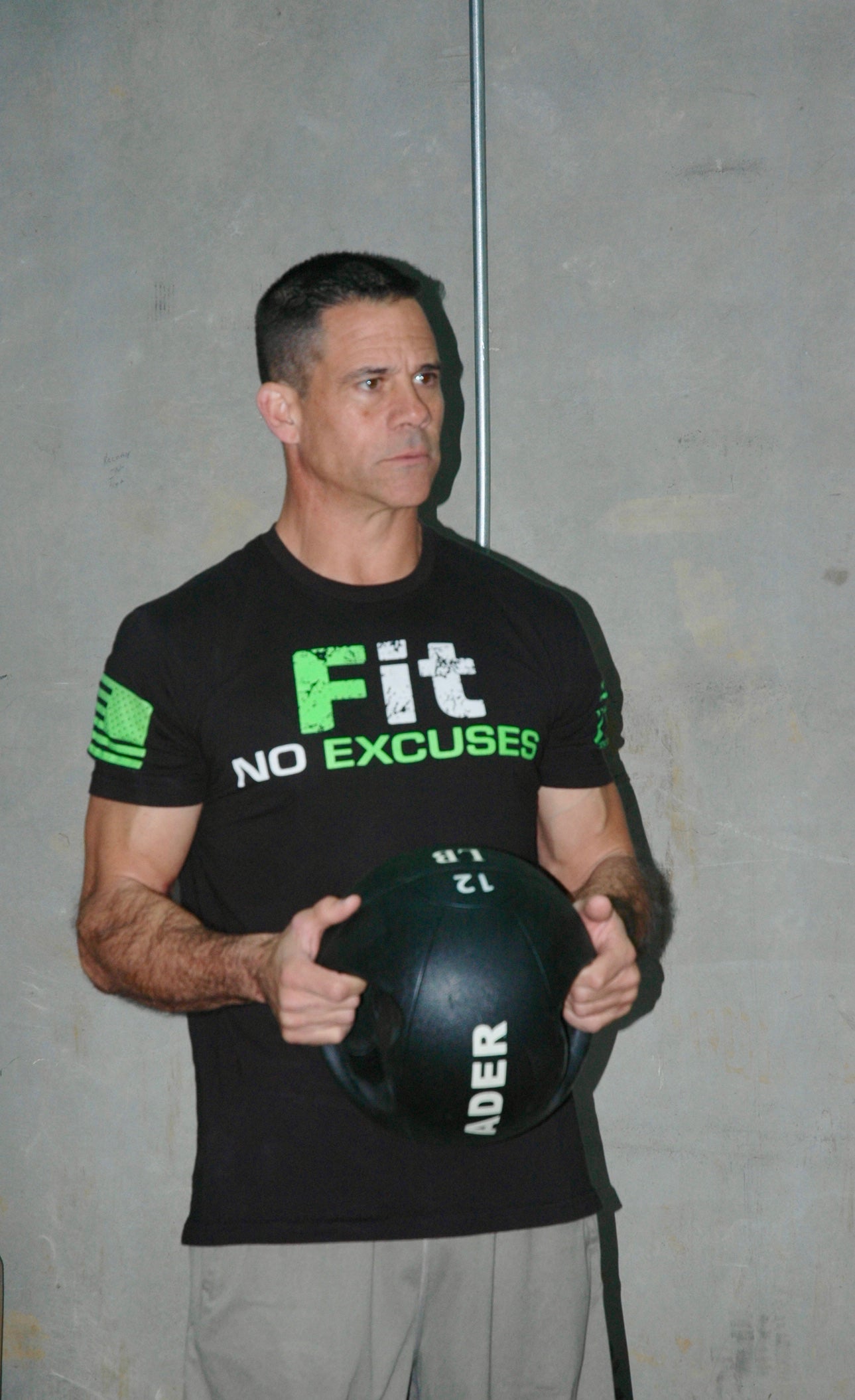 22 lb Double Grip Medicine Ball