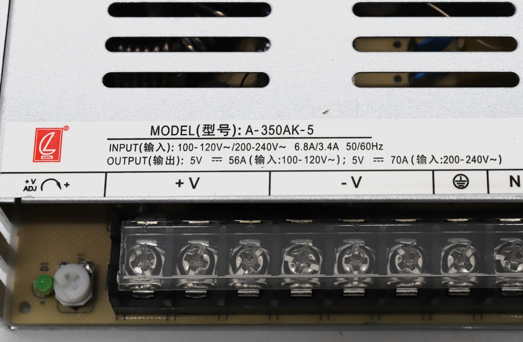 CZCL A-350AK-5 Power Supply with Input 100V~120V 200V~240V