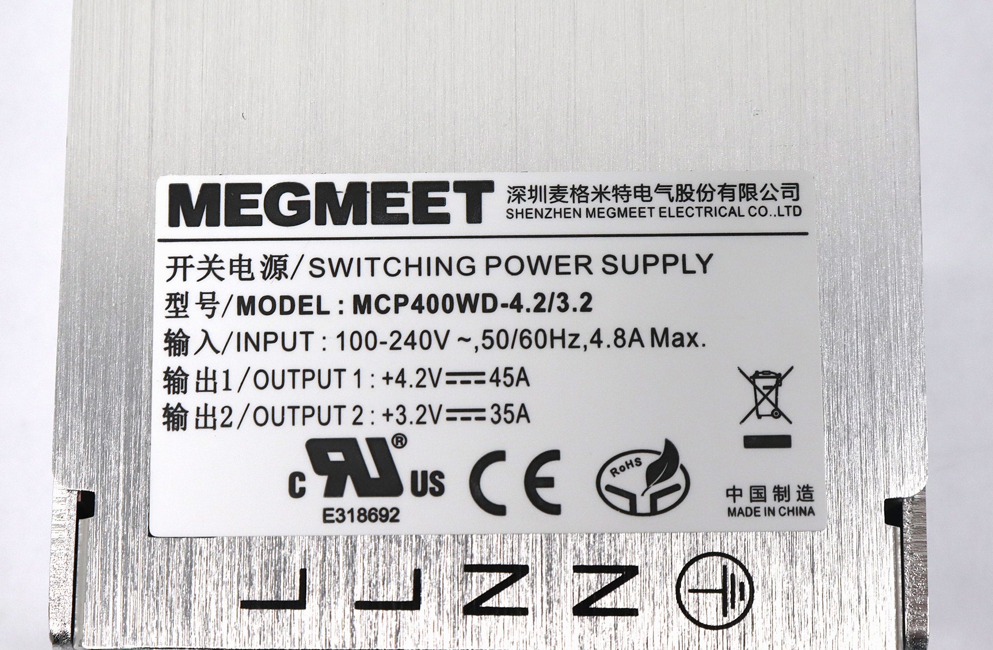 Megmeet MCP400WD-4.2/3.2 Netzteil für LED-Bildschirme