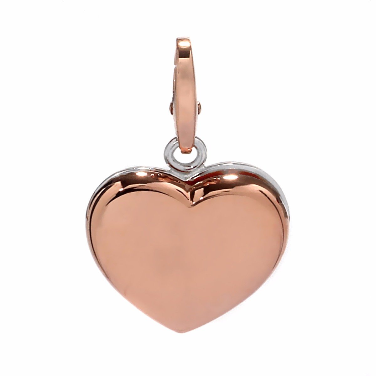 Cartier Heart Two Tone Gold Charm Pendant