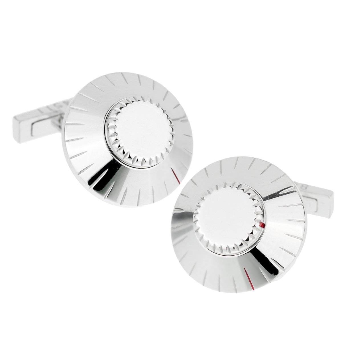 Cartier Safe Lock Combination White Gold Cufflinks