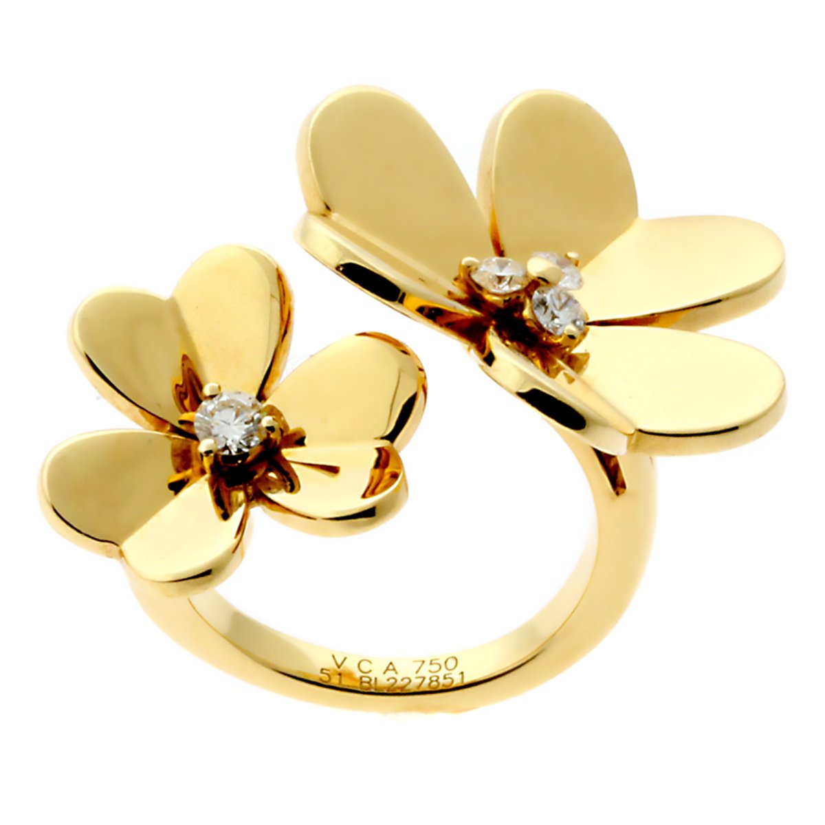Van Cleef Arpels Frivole Diamond Gold Ring