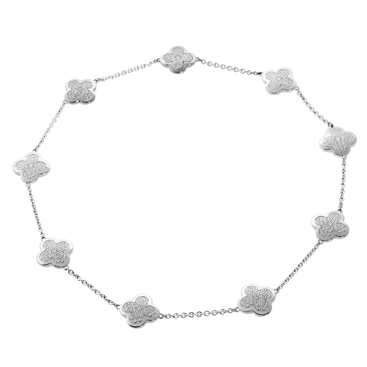 Van Cleef & Arpels Pure Alhambra Diamond Necklace