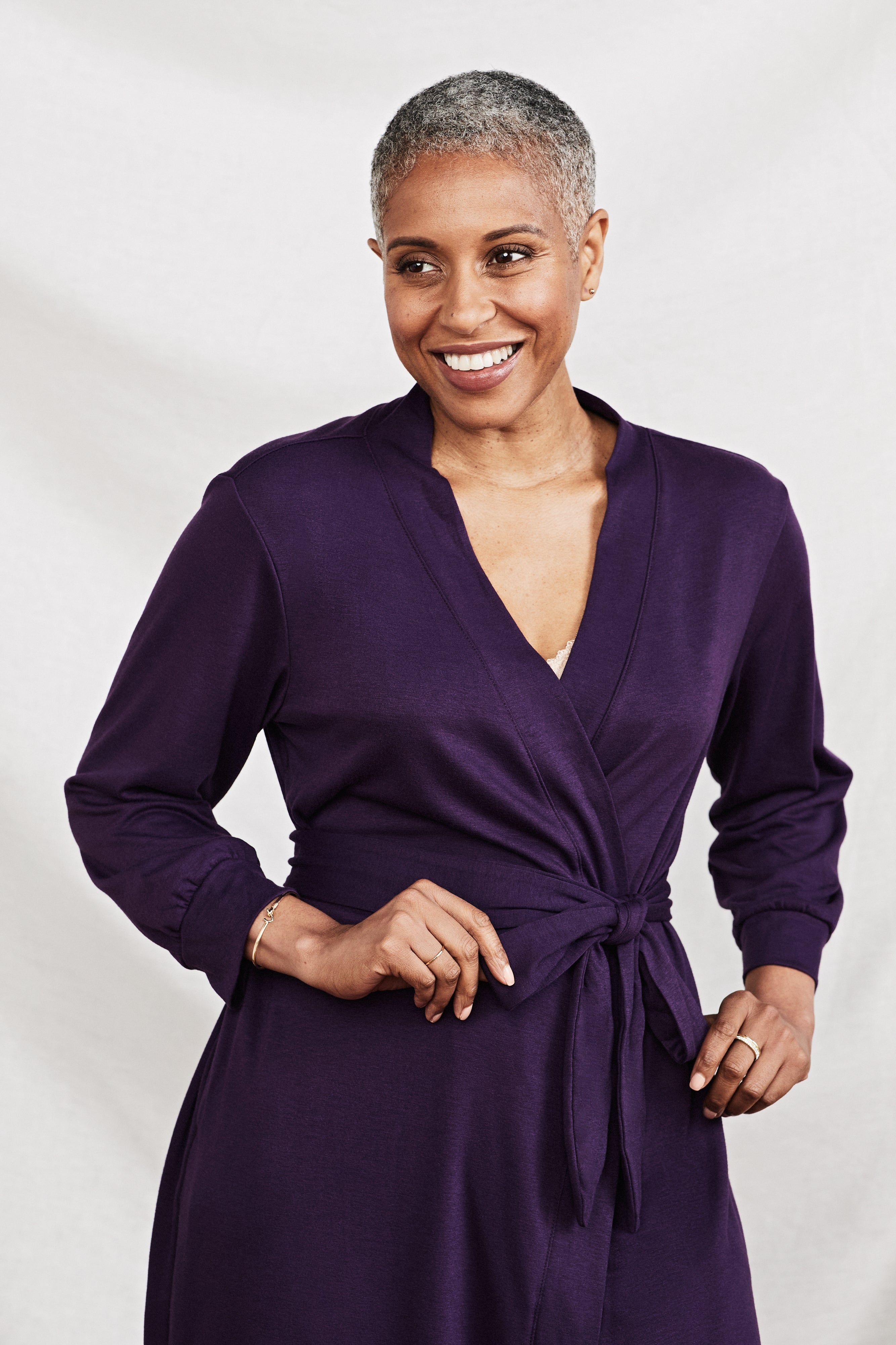 The Bianca Healing Robe in Plum