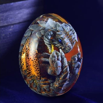 Lava Dragon Egg Ornamental Collection Decor Dinosaur Egg