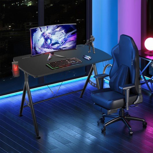 Y-shaped Gaming Desk with Phone Slot and Cup Holder