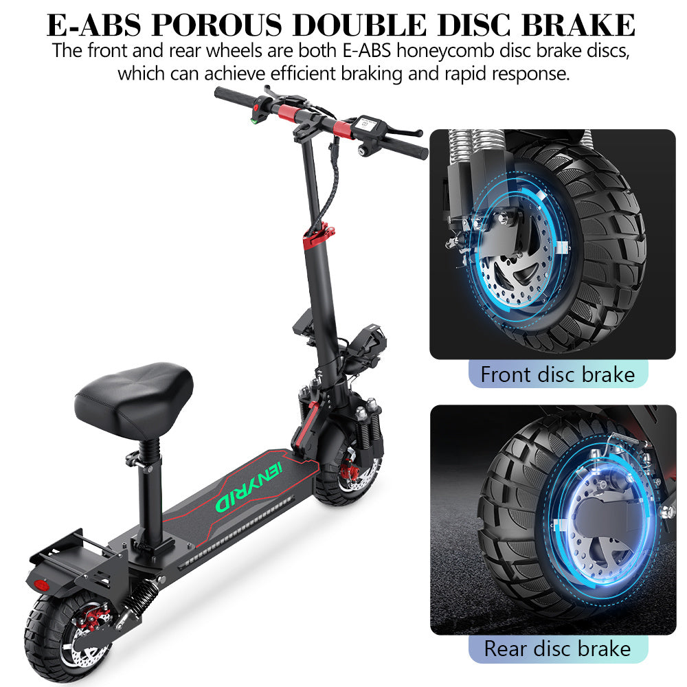 IE-ES10 Electric Scooter Off Road Folding E-Scooter 10 Inches With Seat