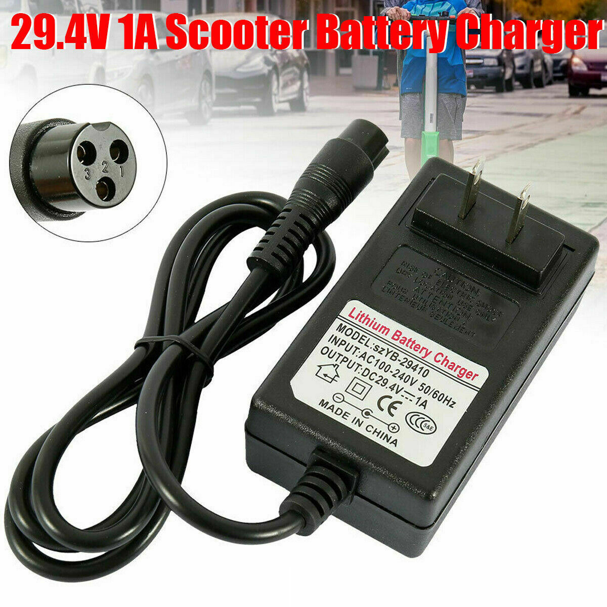 24V 24W Scooter Charger Adapter