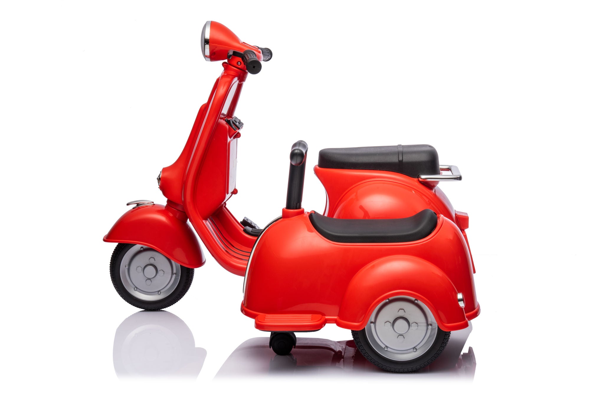 6V LICENSED Vespa Scooter Motorcycle with Side Car for kids