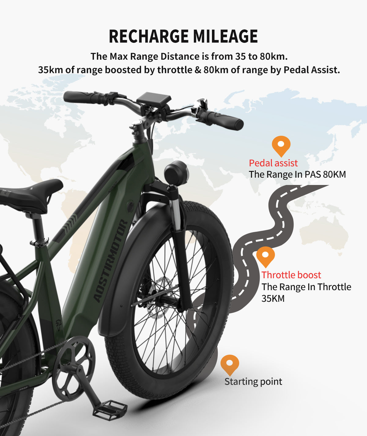 Electric Bike Fat Tire With Removable Lithium Battery for Adults