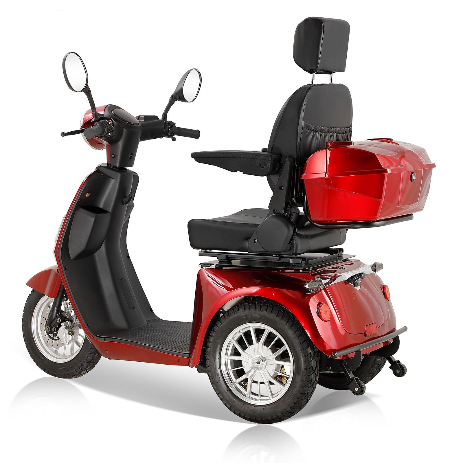 RED ELECTRIC MOBILITY SCOOTER WITH BIG SIZE HIGH POWER
