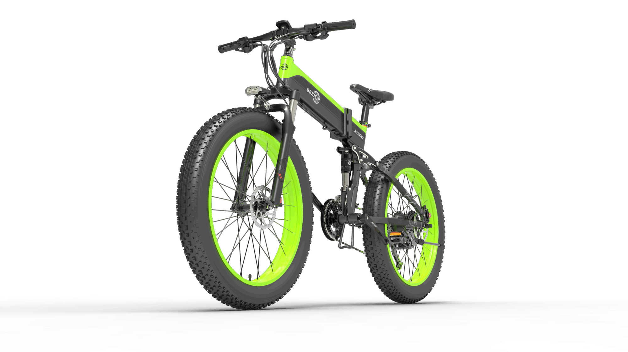 Bezior X1500 Full Suspension 26inch Wheel Foldable Electric Bike