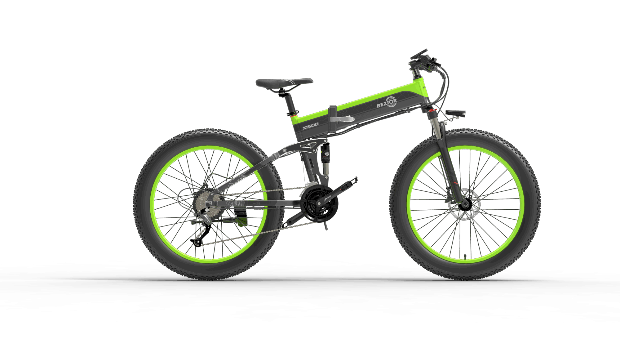 Bezior X1500 Full Suspension 26inch Wheel Foldable Electric Bike