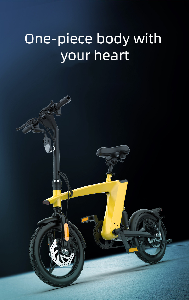 KAIXIN H1 Foldable Electric Bike 14 Inches Tire Electric Bike