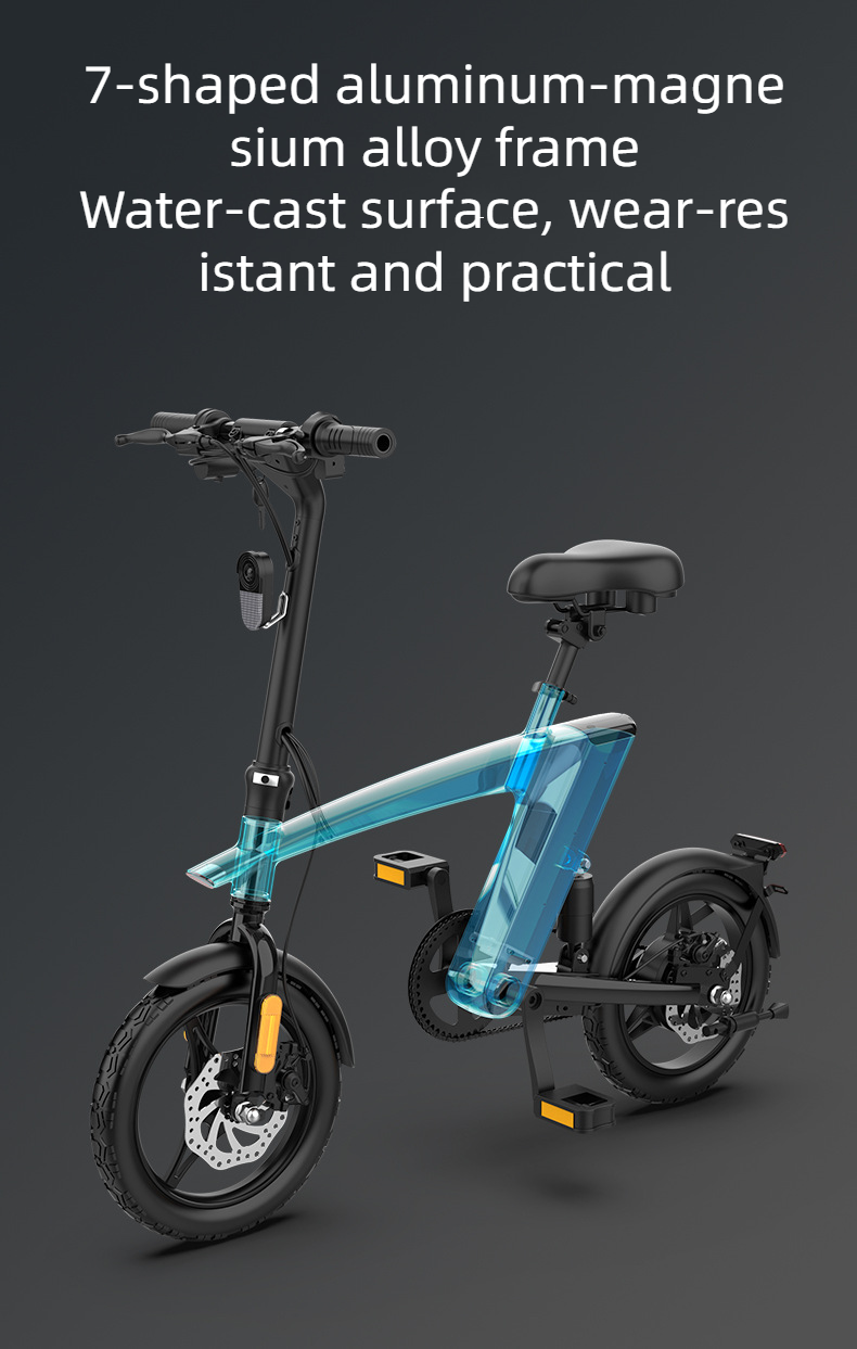 KAIXIN H1 Foldable Electric Bike 14 Inches Tire Electric Bike