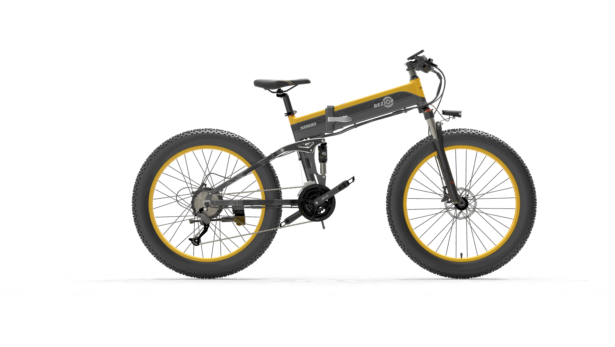 Bezior X1500 Full Suspension 26inch Wheel Foldable Electric Bike