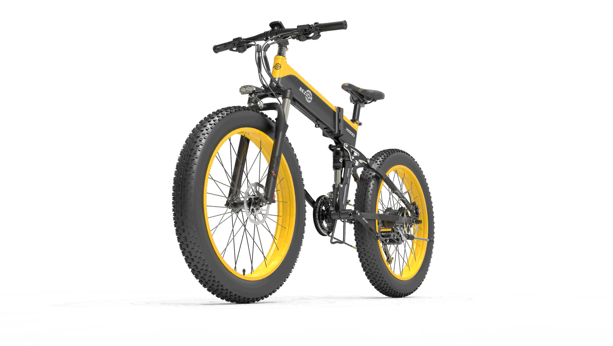 Bezior X1500 Full Suspension 26inch Wheel Foldable Electric Bike