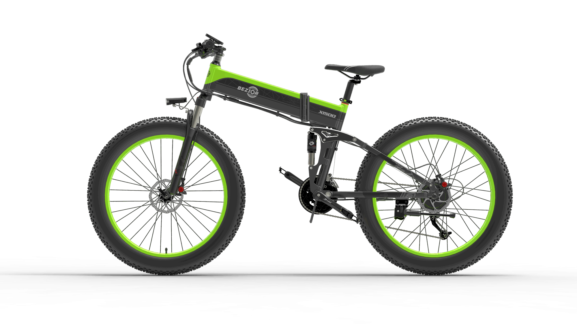 Bezior X1500 Full Suspension 26inch Wheel Foldable Electric Bike