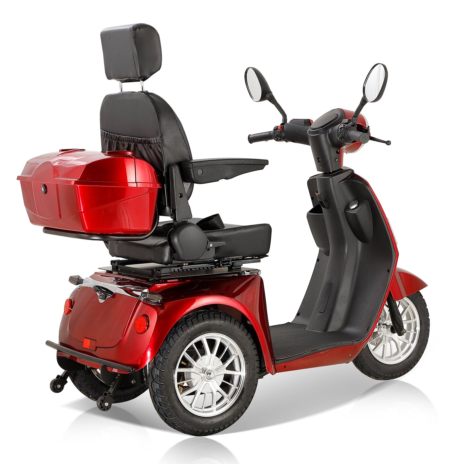RED ELECTRIC MOBILITY SCOOTER WITH BIG SIZE HIGH POWER