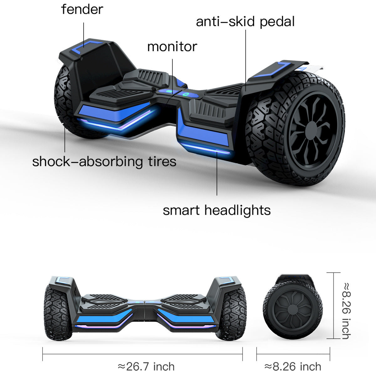 IE-X8 Self-Balancing Electric Scooter 10 Inch Hover Board