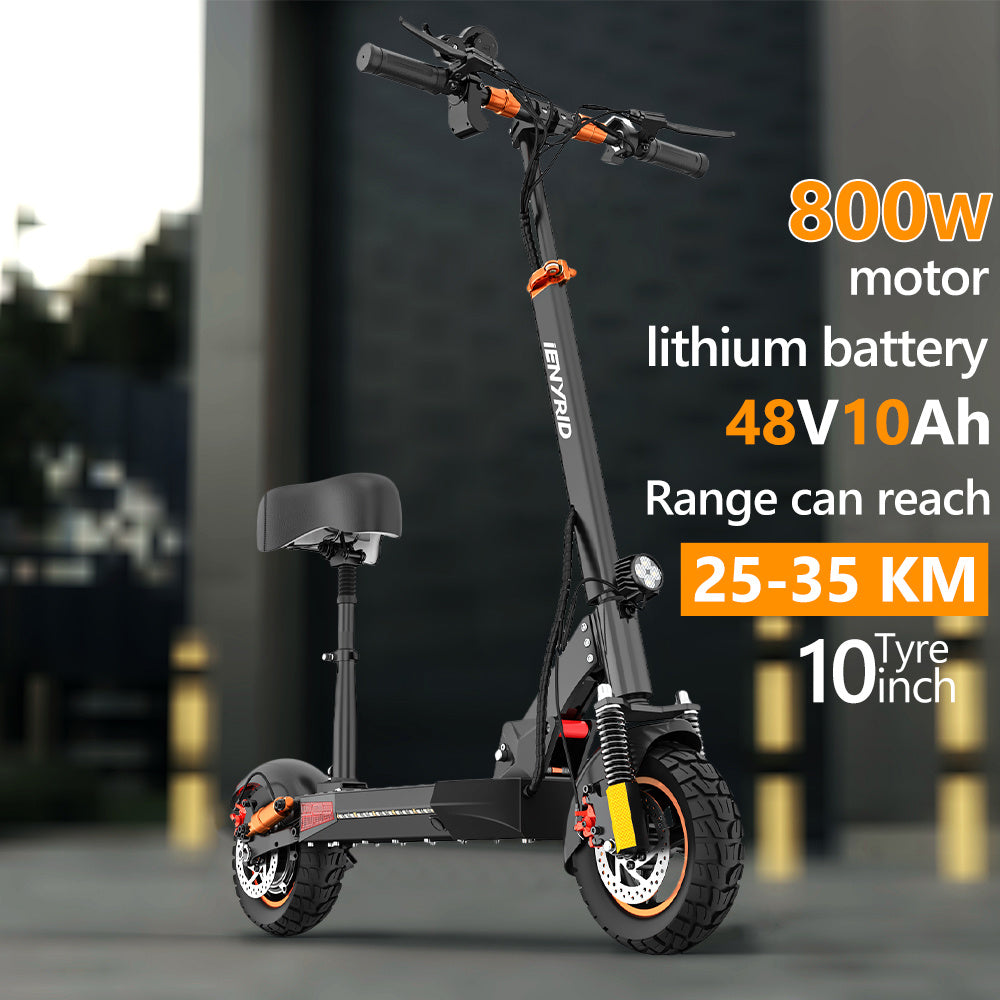 IE-M4PROS+ Electric Scooter 800w 48V 10AH Adult Off Road 10inch Two Wheel Folding E Scooter Electric Scooters