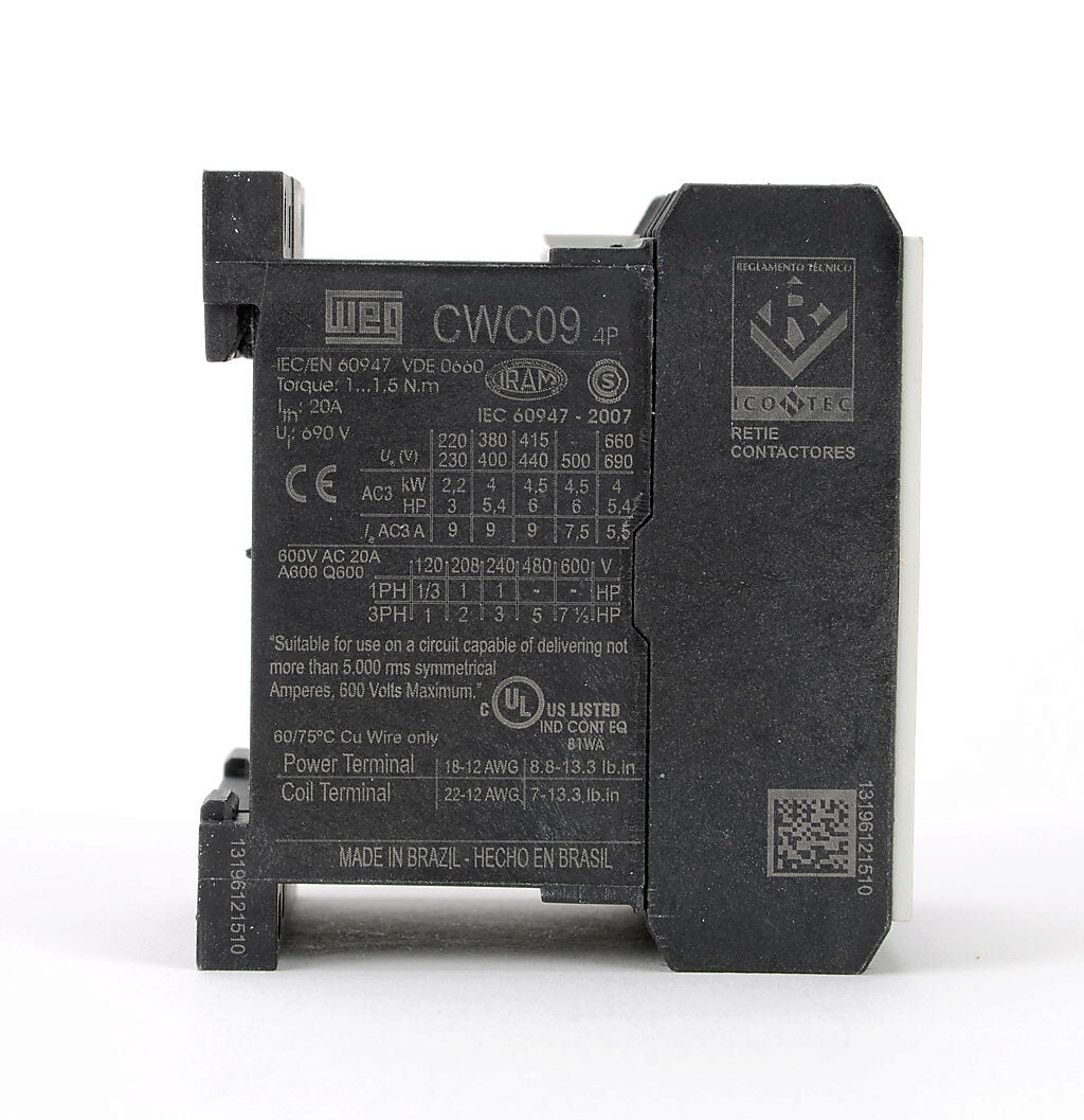 WEG - Miniature Contactor - CWC09-00-40V47