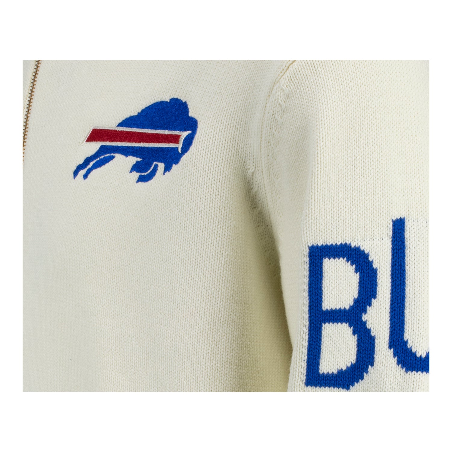 Wild Collective Buffalo Bills Unisex Full Zip Sweater