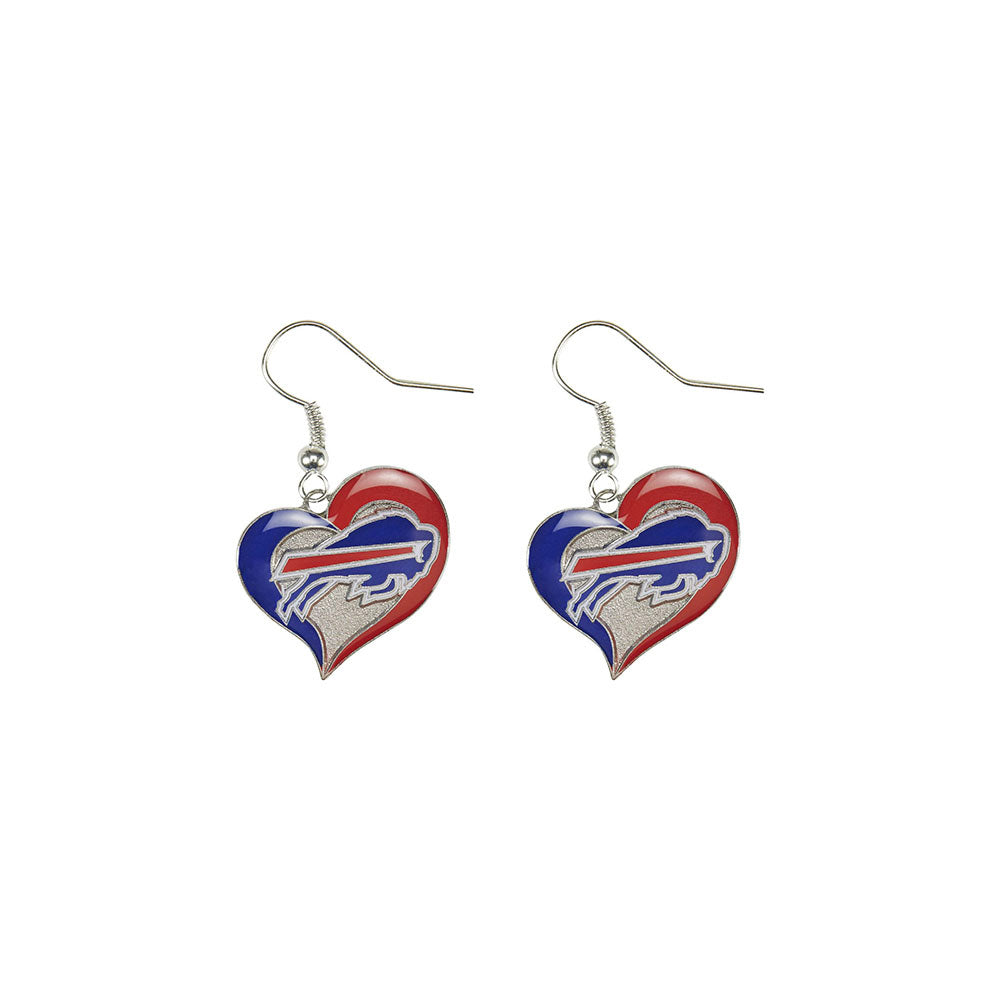 Bills Team Logo Heart Earrings