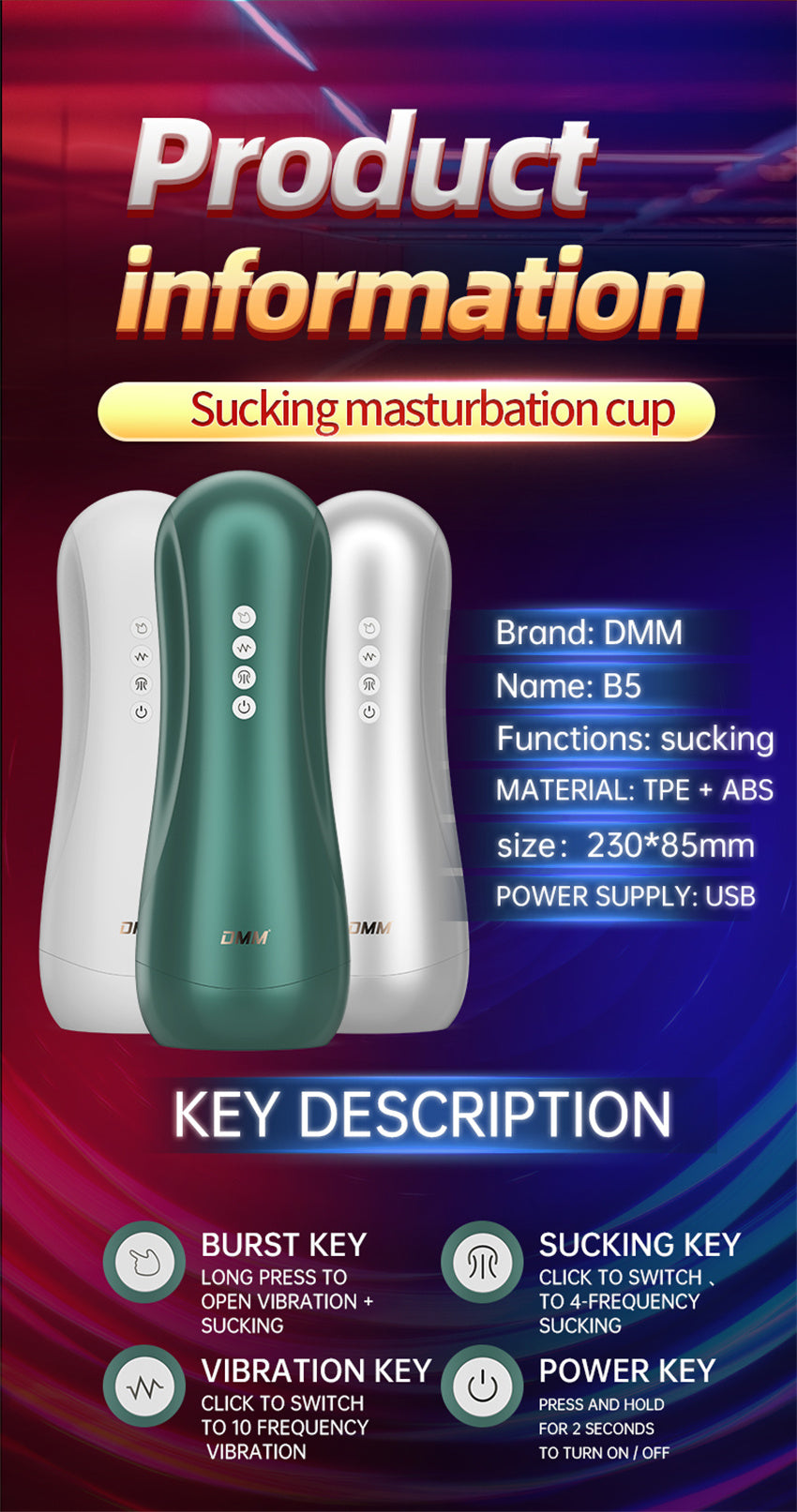 Male Masturbator Cup