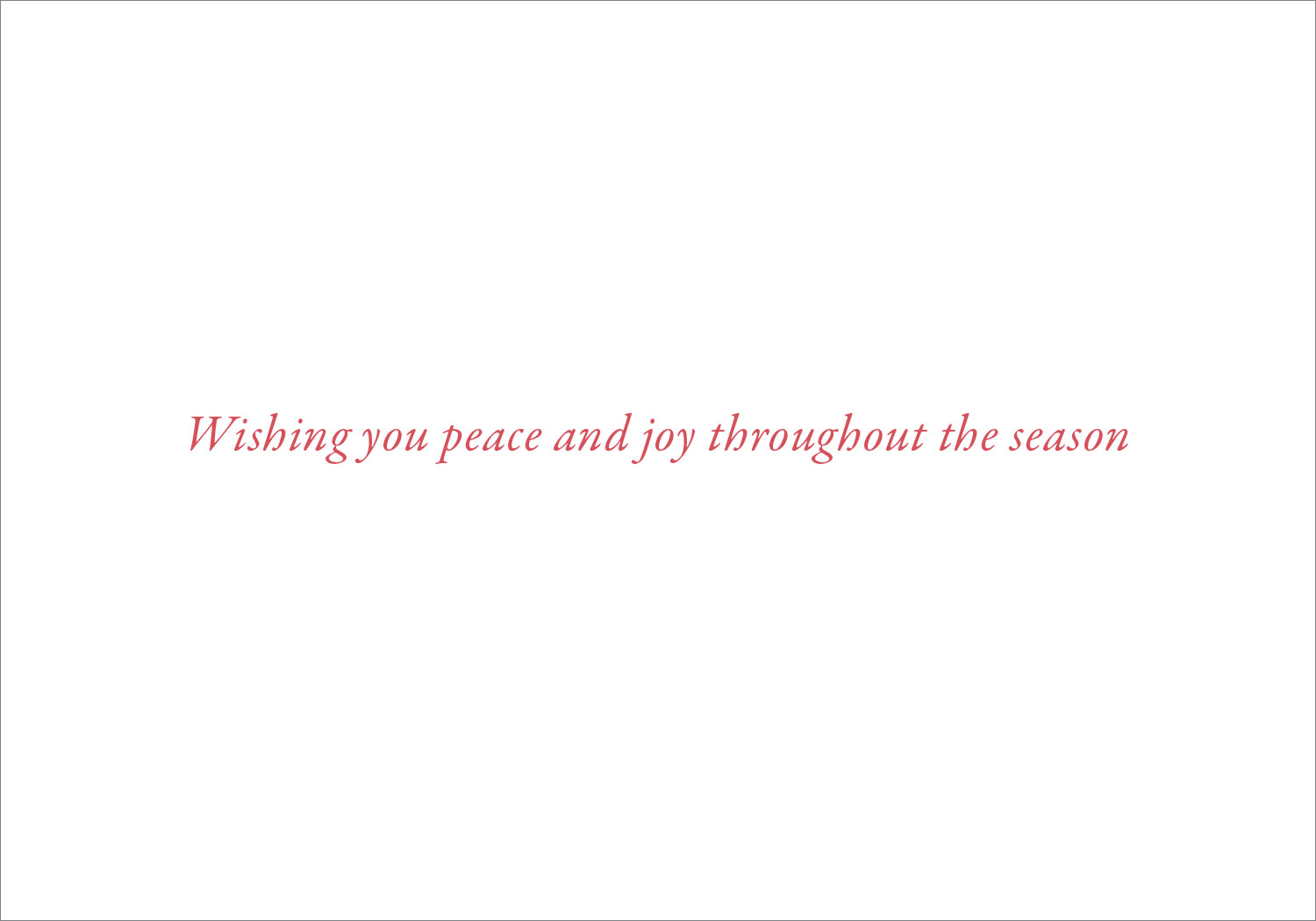 Peace Small Boxed Holiday Cards