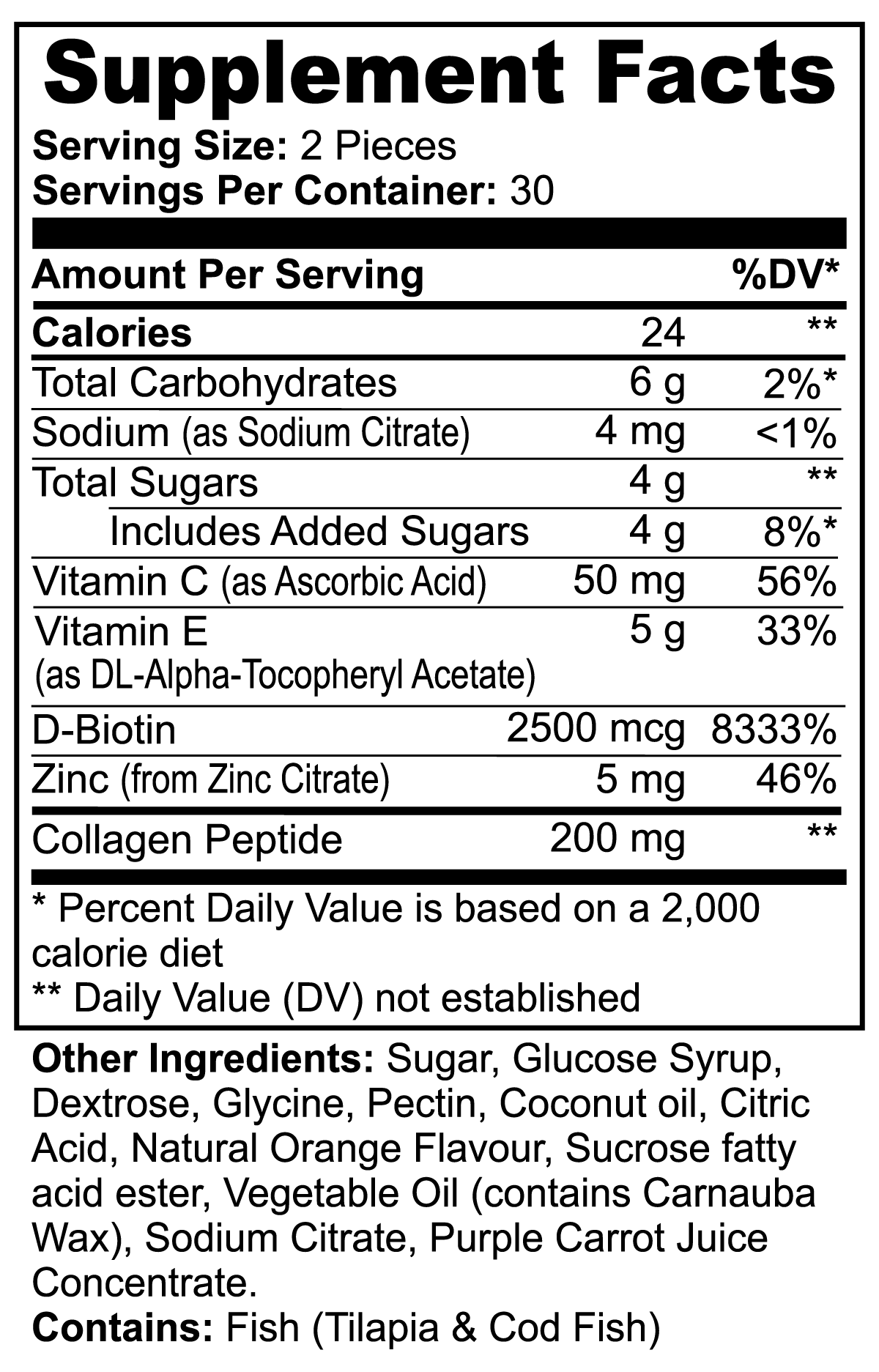 Collagen Gummies (Orange)