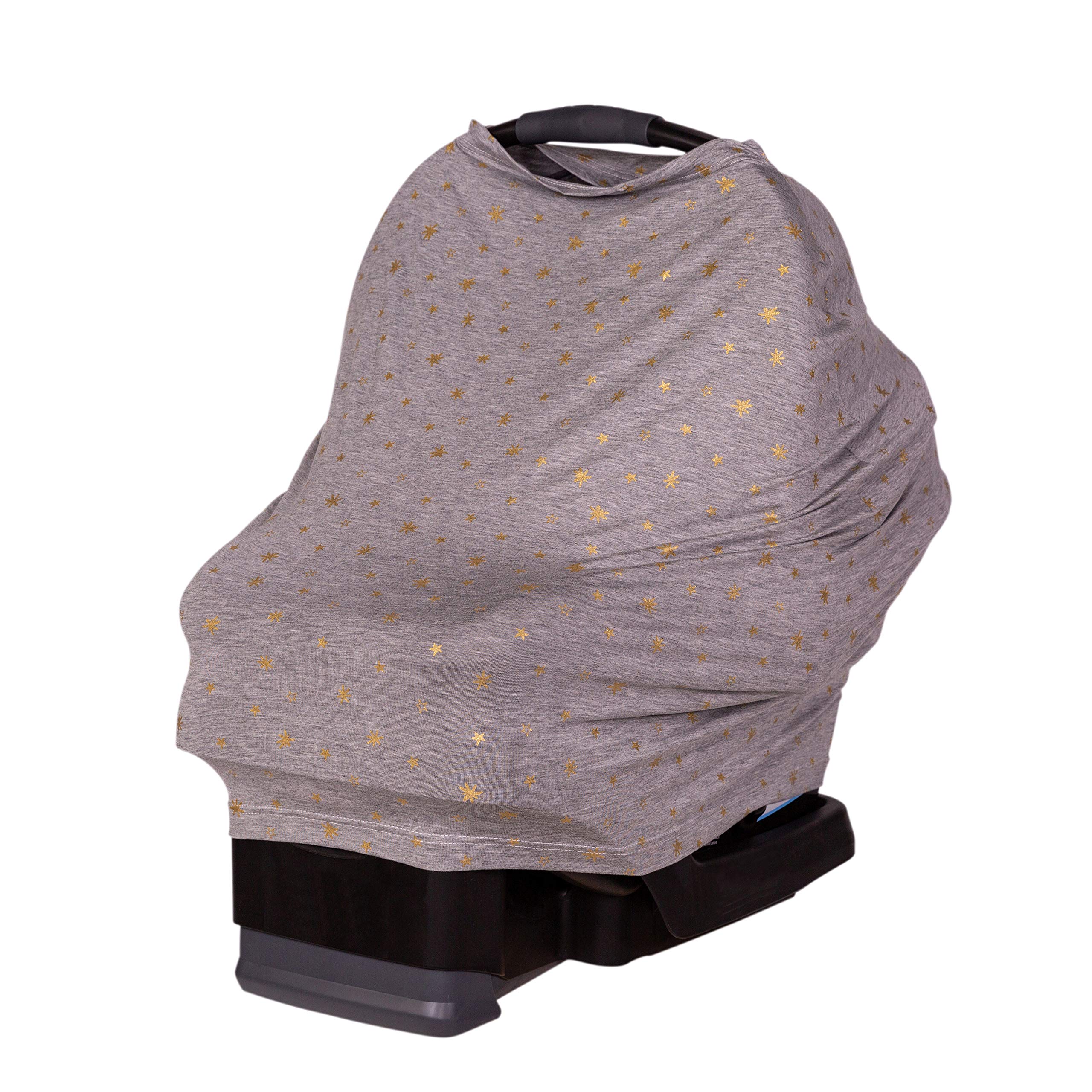 4-in-1 Multi-Use Cover - Stretchy Car Seat Canopy and Privacy Cover, Breastfeeding Nursing Cover