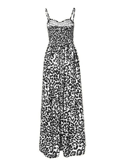 Leopard Sweetheart Neck Cami Casual Dress for Women