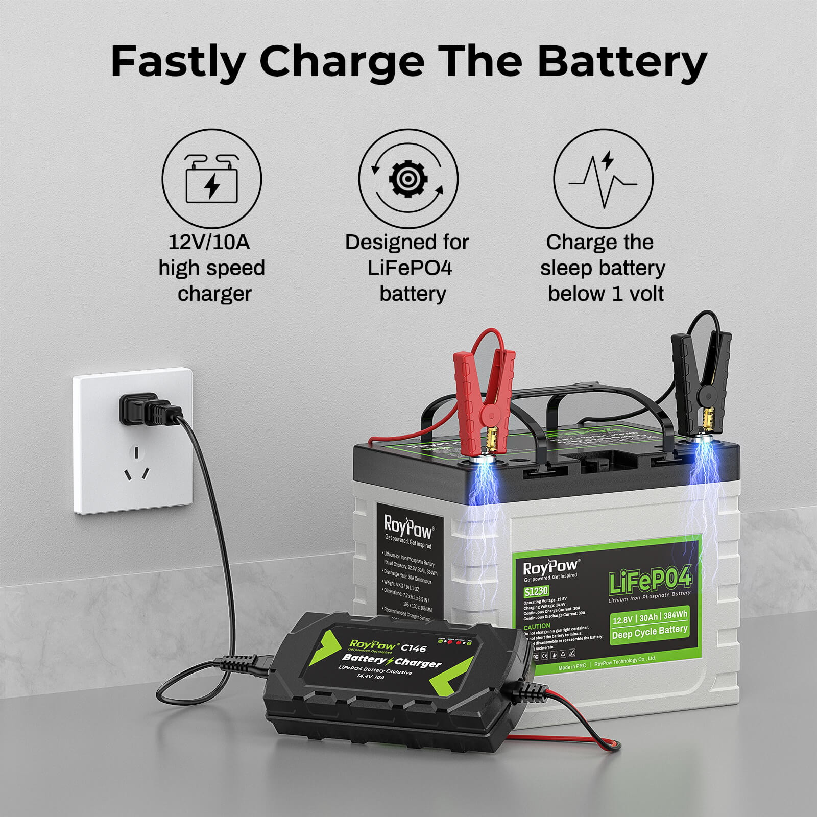 14.4V 10A LiFePO4 Battery Charger 08