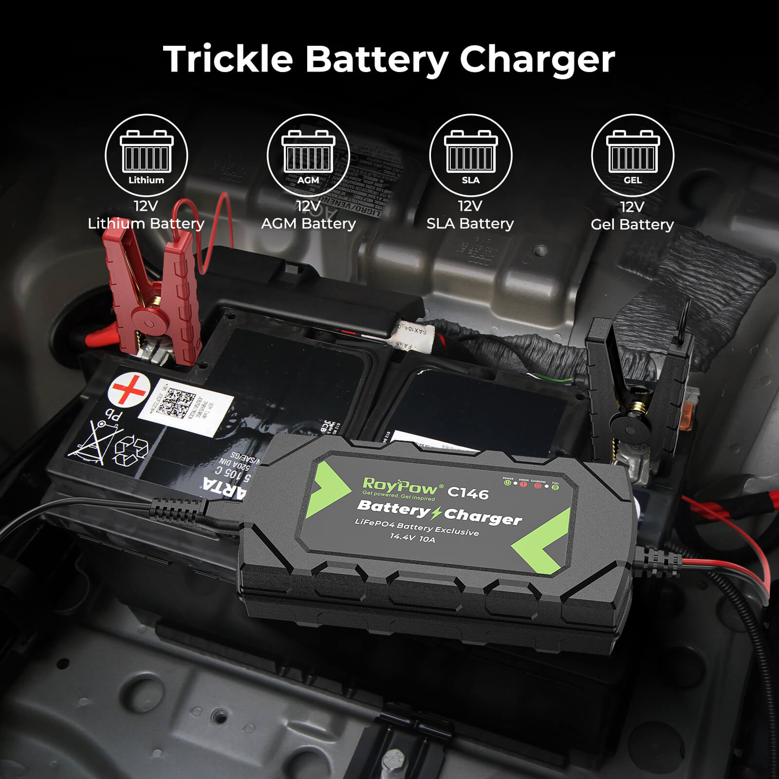 14.4V 10A LiFePO4 Battery Charger