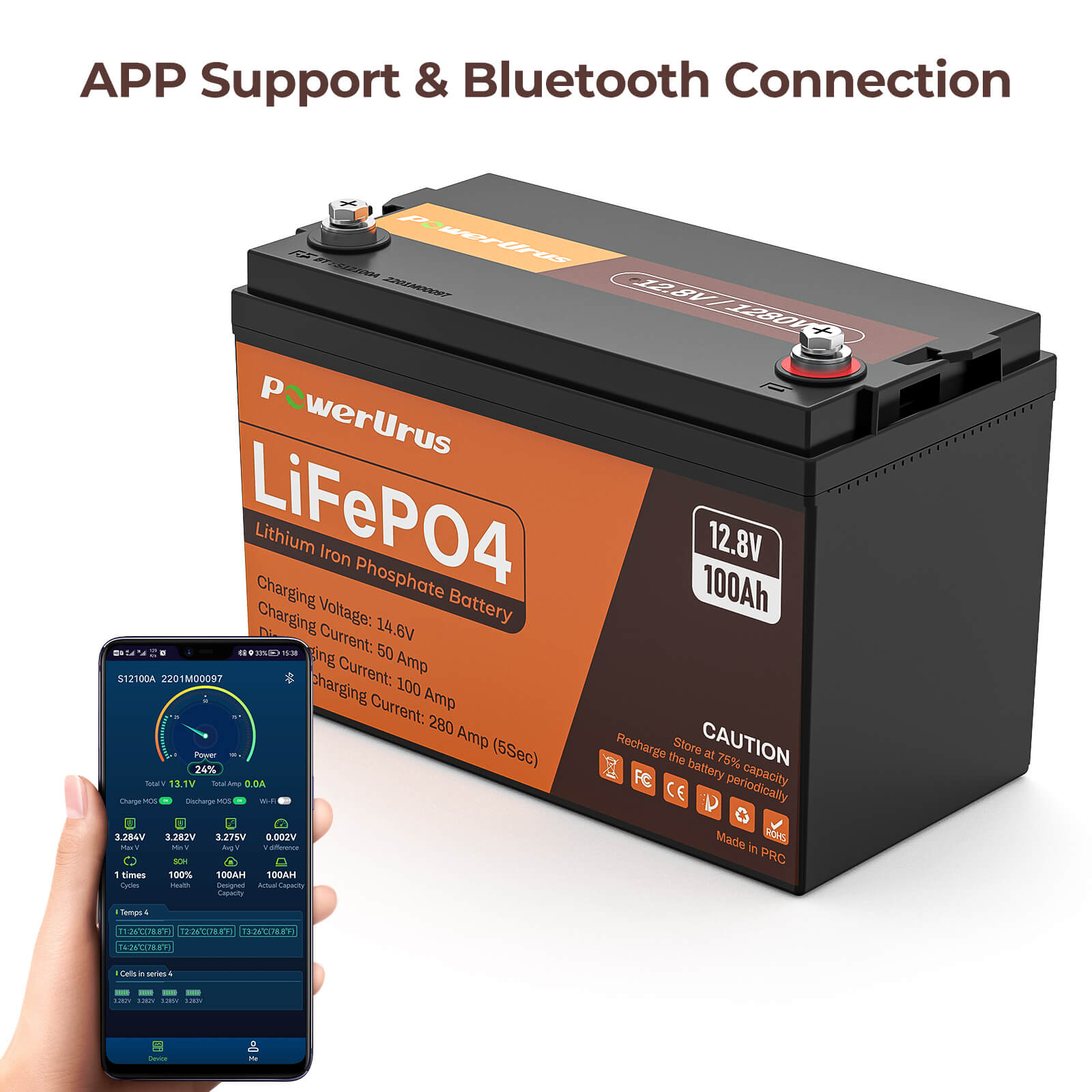 PowerUrus 12V 100AH LiFePO4 Battery 04